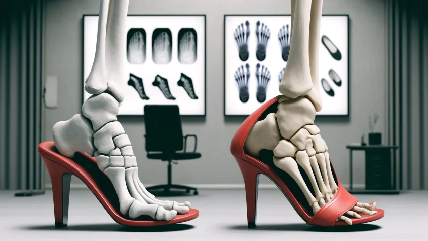 أضرار الكعب العالي