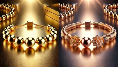 الفرق بين الذهب الوردي والأصفر