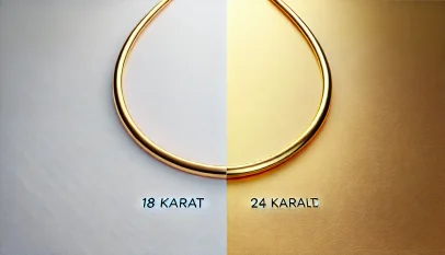 الفرق بين الذهب عيار 18 و 24