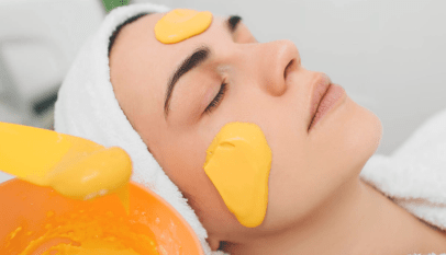 ماسك البرتقال والنشا للوجه