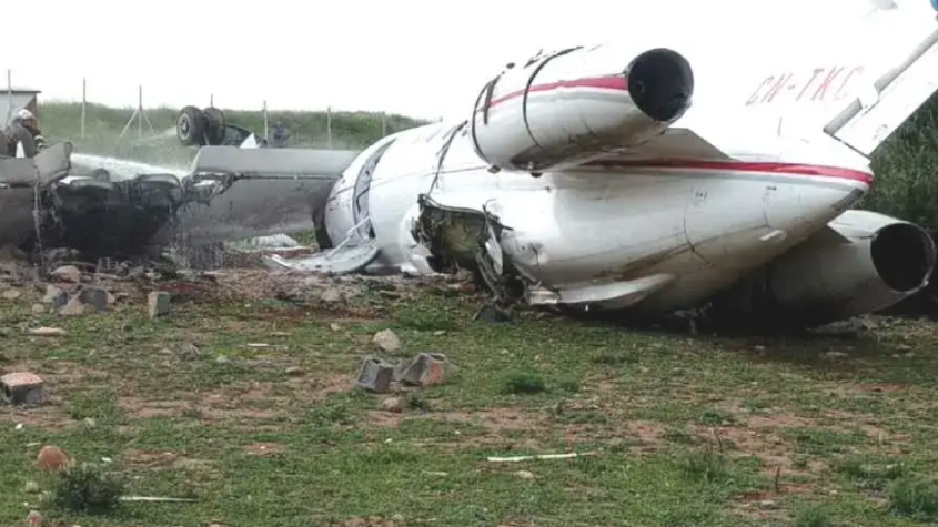 سقوط طائرة مطار فاس