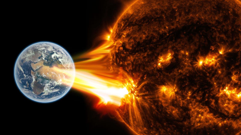 عاصفة شمسية 2025